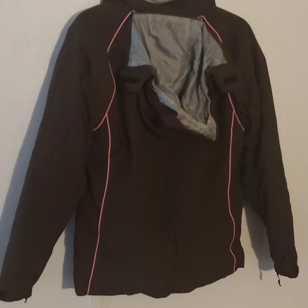 FLASH SALE 🔥Polar Edge Girls  Hooded 3-in-1 Jacket Brown/ Pink